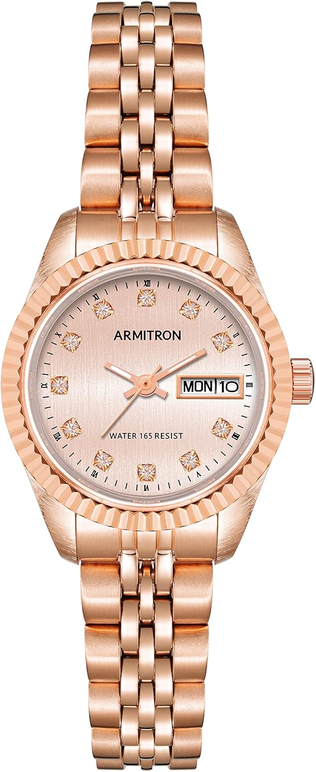 Armitron Women's Genuine Crystal Accented Bracelet Watch, 75-2475