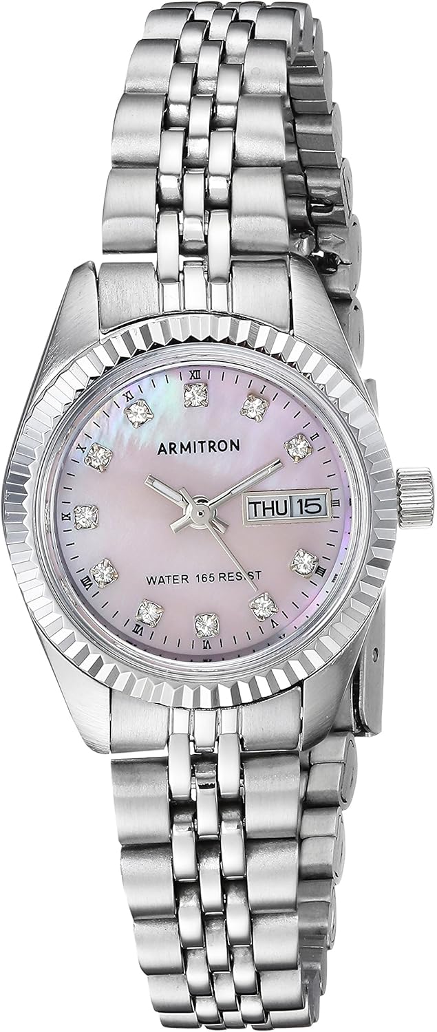 Armitron Women's Genuine Crystal Accented Bracelet Watch, 75-2475