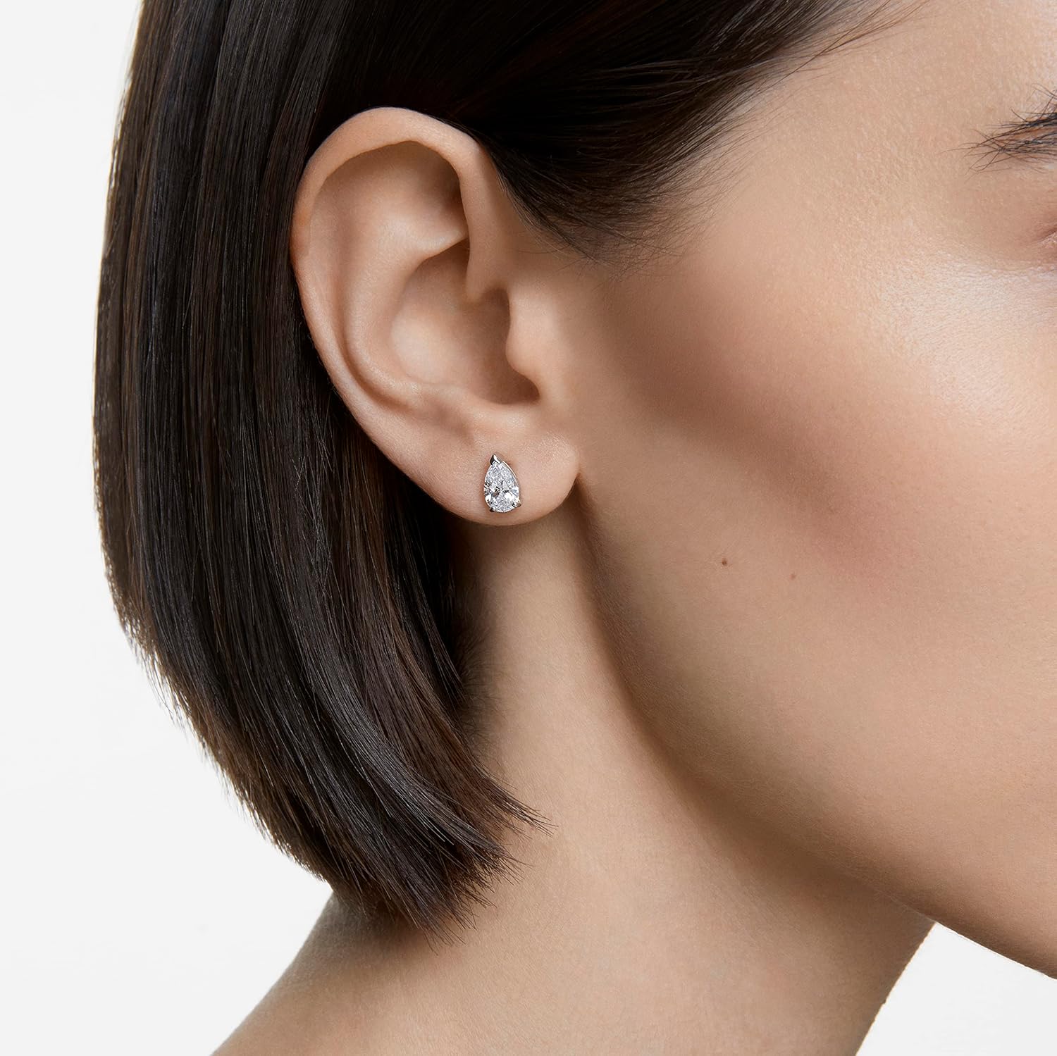 Swarovski Attract Pear Jewelry Collection, Rhodium Finish, Clear Crystals