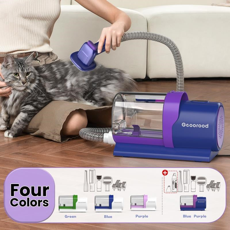 Dog Grooming Vacuum Kit, Pet Grooming Vacuum with Clipper Nail Grinder, 2.5L Dust Cup Dog deshedding Vacuum Brush with 4-6 Pet Grooming Tools for Shedding Pet Hair, Home Cleaning ##TikTokShopBacktoSchool