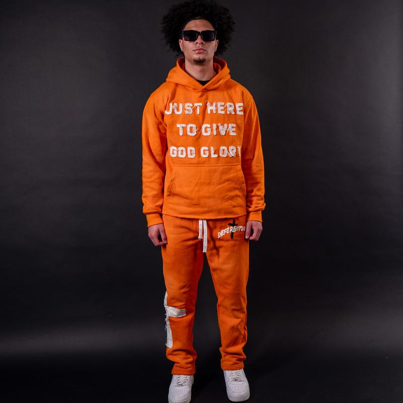 "Just Here To Give God Glory" Hoodies