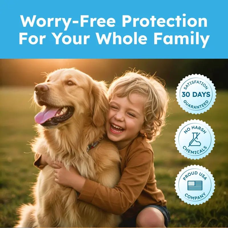 Flea & Tick Spray for Dogs, Cats & Home – Plant-Based Formula with Cedarwood Oil – Indoor/Outdoor Use – 16 oz