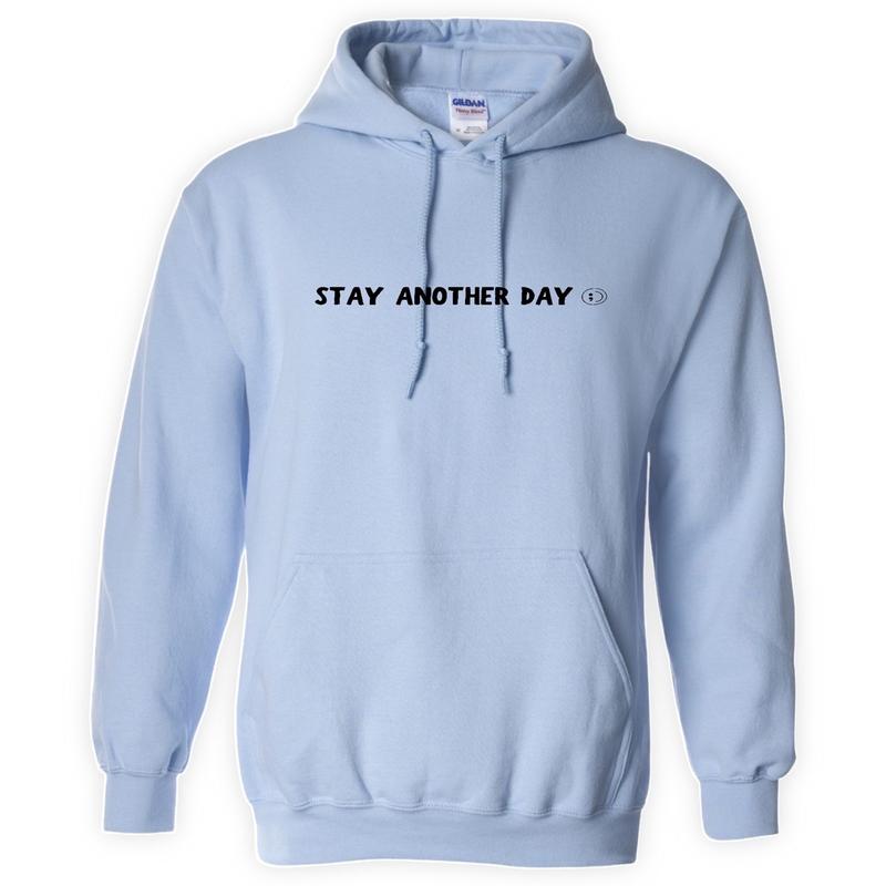 99 Reasons to Stay Another Day - Unisex Mental Health Awareness Hoodies, Crews, & Tshirts Sm-5x Long Sleeve Casual Crewneck Menswear Round Neck Classic Small