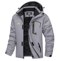 MAGCOMSEN Men's Winter Coats Waterproof Ski Snow Jacket Warm Fleece Jacket Parka Raincoats With Multi-Pockets