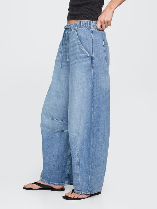 Gap Women's Mid Rise UltraSoft Easy Horseshoe Jeans