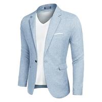 TikTok Shop Back to School COOFANDY Men's Blazer Casual Sport Coats Slim Fit One Button Suit Jacket Lightweight Sports Jacket