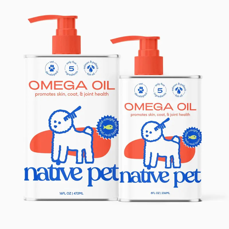 Omega 3 Fish Oil for Dogs & Cats - Promotes Healthy Skin, Shiny Coat, & Strong Joints