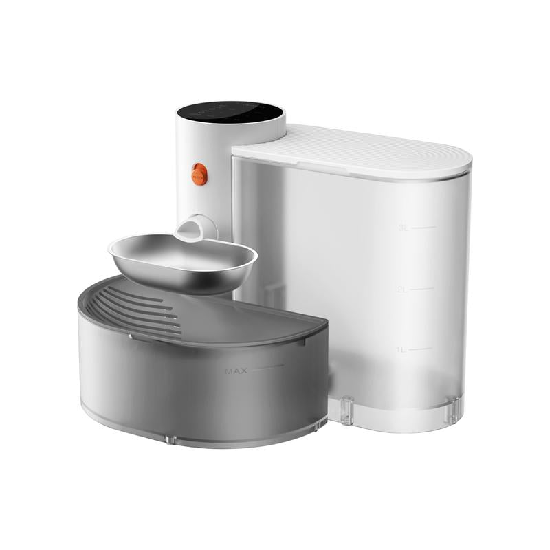 Smart Self-Refill Pet Water Fountain, Stainless Steel Bowl, 2025 New Arrival,Automatic Pet Water Dispenser, Pet Feeding Supplies For Small Dogs&Cats, Kitten Drinking Fountain, Dog&Cat Accessories, Cat Stuff, Cozyvibes Petlife.