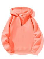 Men's Solid Zip Up Hoodie, Casual Loose Long Sleeve Hooded Sweatshirt for Daily Wear, Men's Clothes for All Seasons