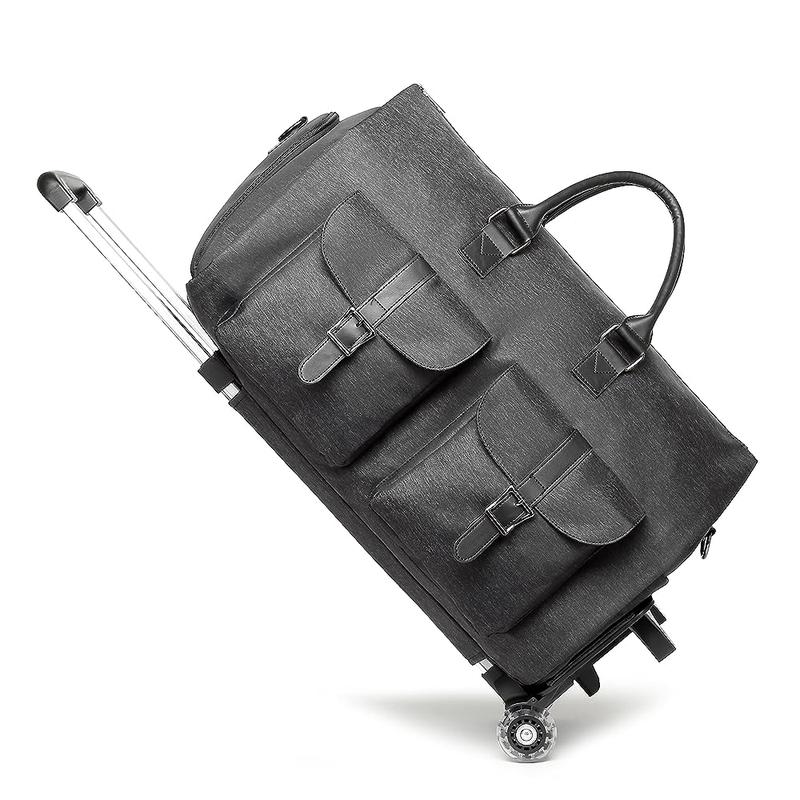 SEYFOCNIA TikTokShopBacktoSchool Rolling Garment Bags for Travel Convertible Duffle with Wheels Roller Bag Carry On Luggage Weekender Design