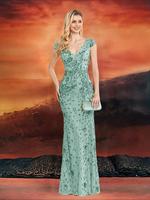 Women's Sequins Mermaid Evening Dress, Elegant V Neck Cap Sleeve Evening Party Gown, Ladies Clothes for Prom Cocktail Banquet Wedding Guest, Formal Wear