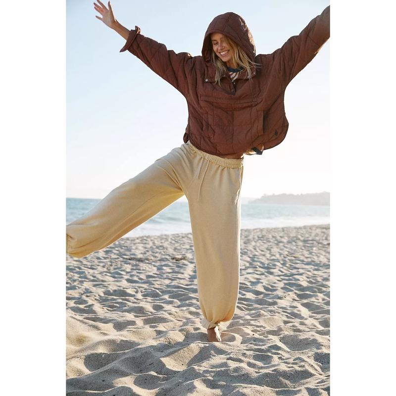 UANEO Womens Oversized Hooded Puffer Jacket Lightweight Pullover Hoodies Quilted Dolman Long Sleeve Warm Winter Coat
