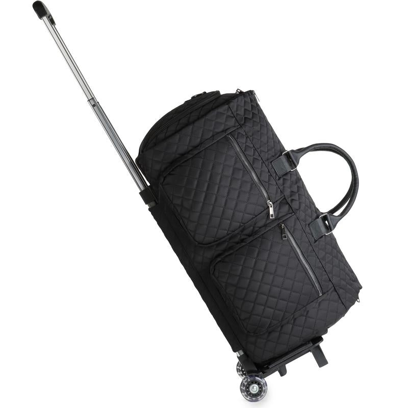 SEYFOCNIA TikTokShopBacktoSchool Rolling Garment Bags for Travel Convertible Duffle with Wheels Roller Bag Carry On Luggage Weekender Design