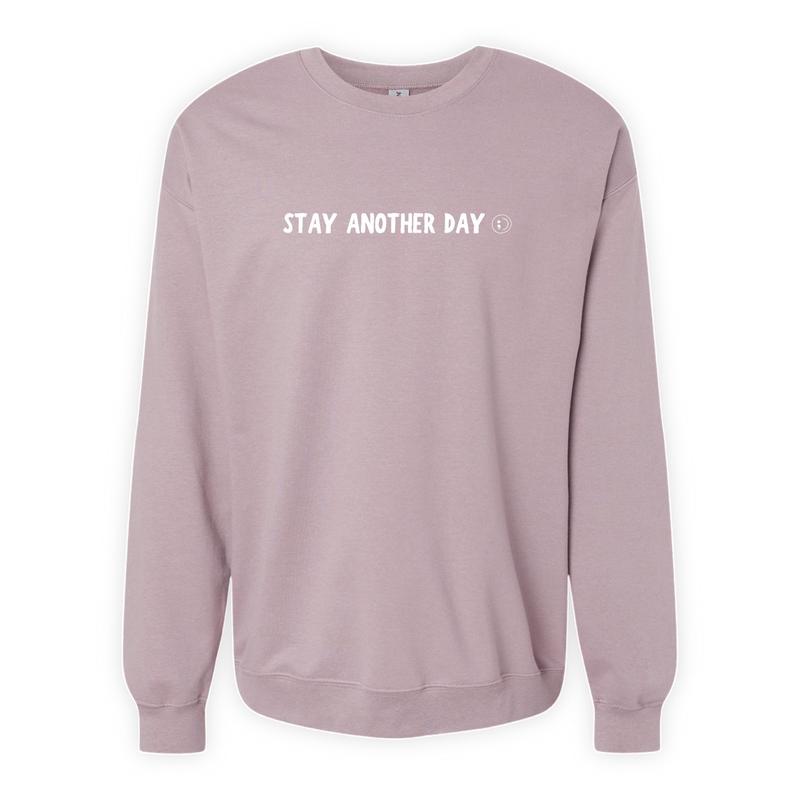 99 Reasons to Stay Another Day - Unisex Mental Health Awareness Hoodies, Crews, & Tshirts Sm-5x Long Sleeve Casual Crewneck Menswear Round Neck Classic Small