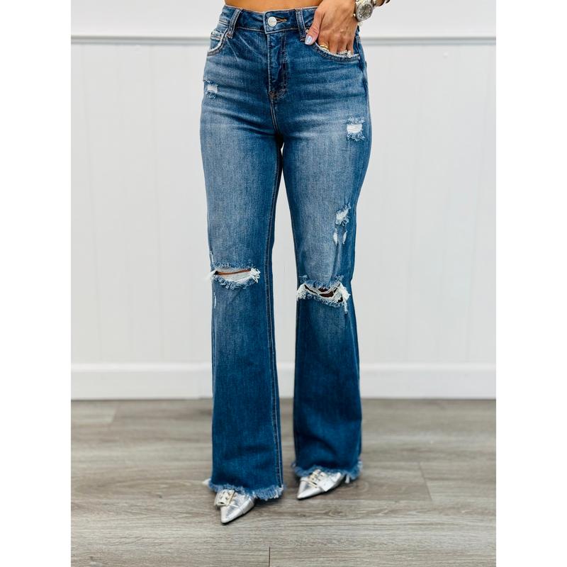 Risen Blue Legs For Days Straight Leg Jeans (Reg & Plus)