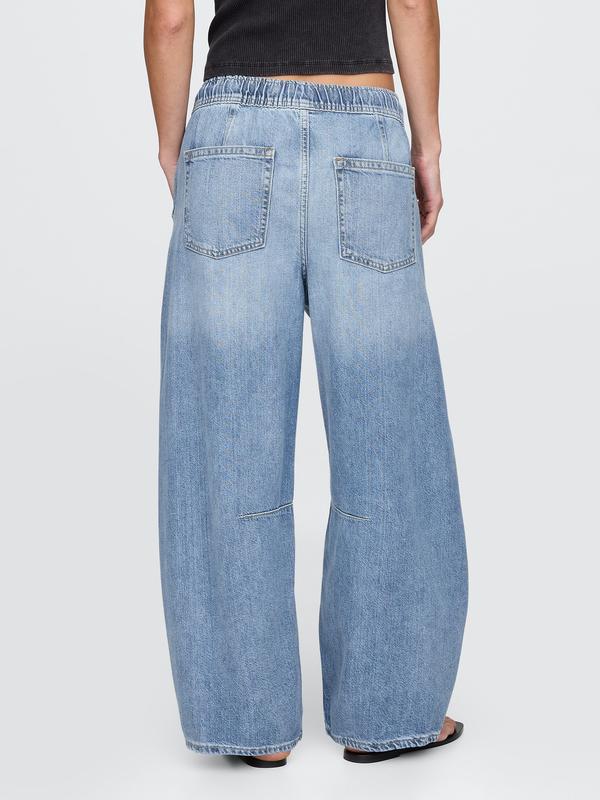 Gap Women's Mid Rise UltraSoft Easy Horseshoe Jeans