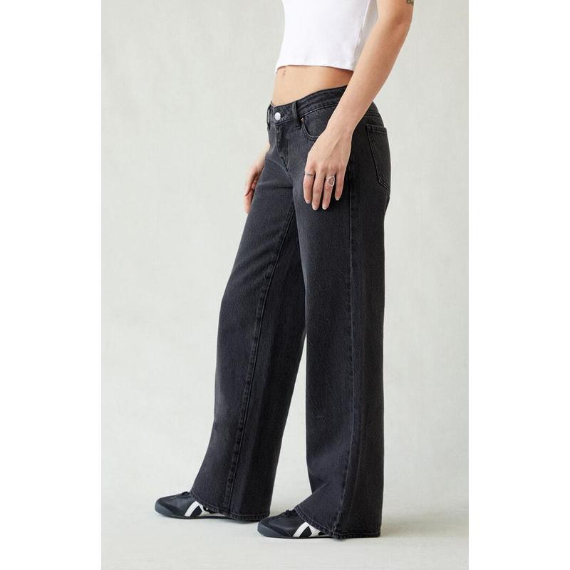 Pacsun Women's Zoe Low Rise Girlfriend Jeans Black