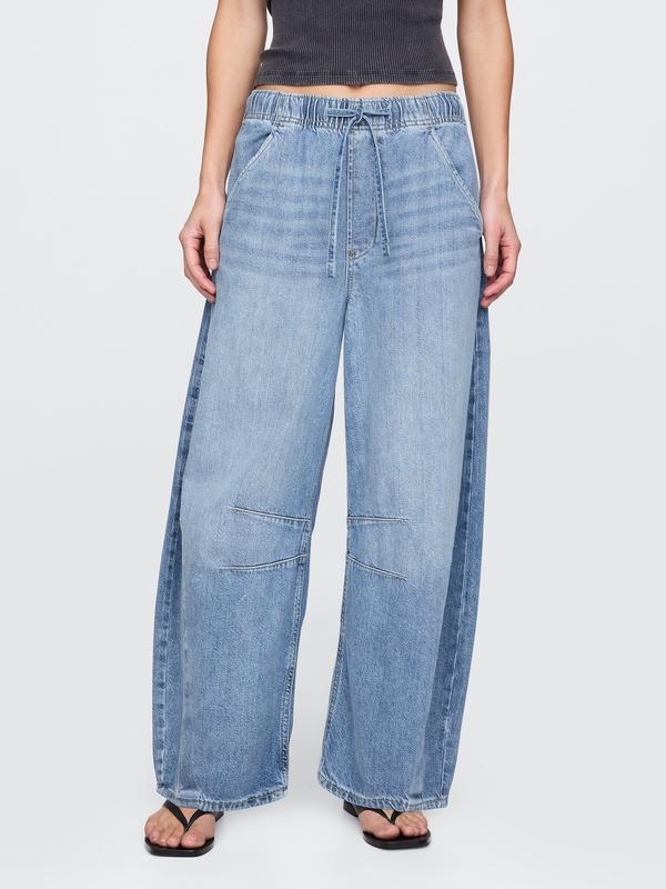 Gap Women's Mid Rise UltraSoft Easy Horseshoe Jeans