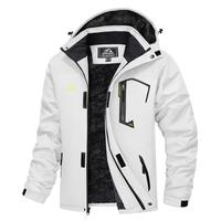 MAGCOMSEN Men's Winter Coats Waterproof Ski Snow Jacket Warm Fleece Jacket Parka Raincoats With Multi-Pockets