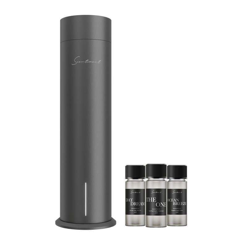 Diffuser Air 2 Discovery Kit | with Cold-Air Diffusion Technology | Covers 1,000 Sqft | Rechargeable Battery & Wi-Fi Control | Top 3 Luxury Hotel-Inspired Scents 20ml