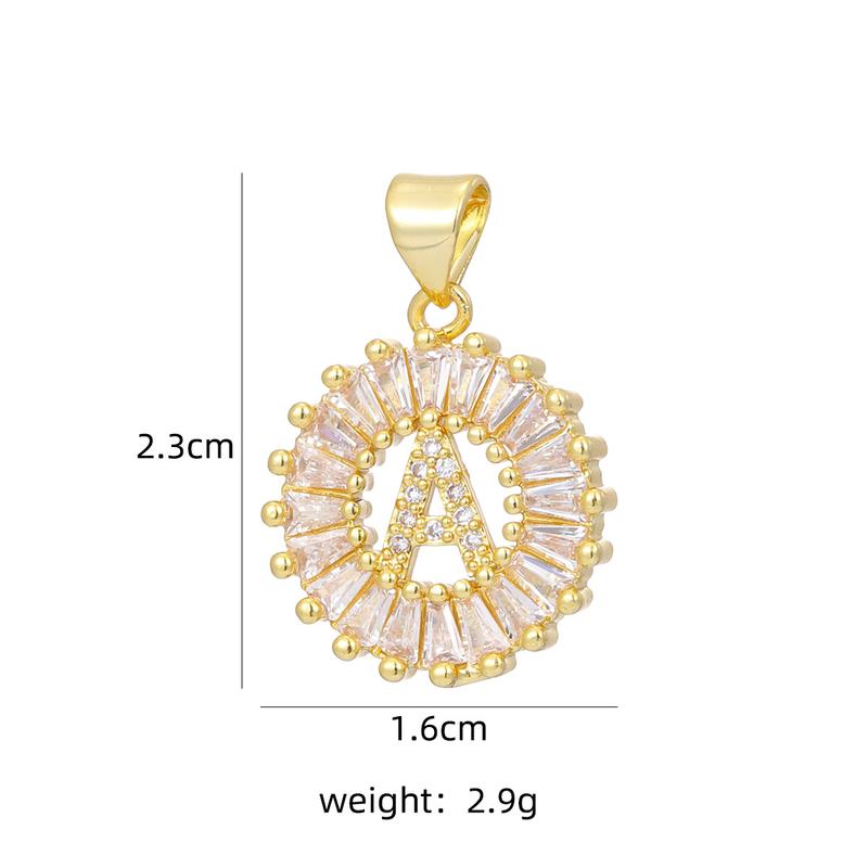 [LeBijouLab] 2 Pieces Initial Letter Necklace Set with Zirconia Stones, Golden & Silver Bubble Initial Necklaces for Women, Birthday Gifts Anniversary Gift Initial Letter Alphabet Necklace