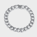 S925 Tang Grass Flower Relief Engraved Bracelet