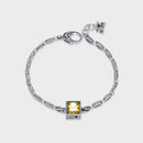 S925 letter G cube bracelet
