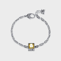 S925 letter G cube bracelet