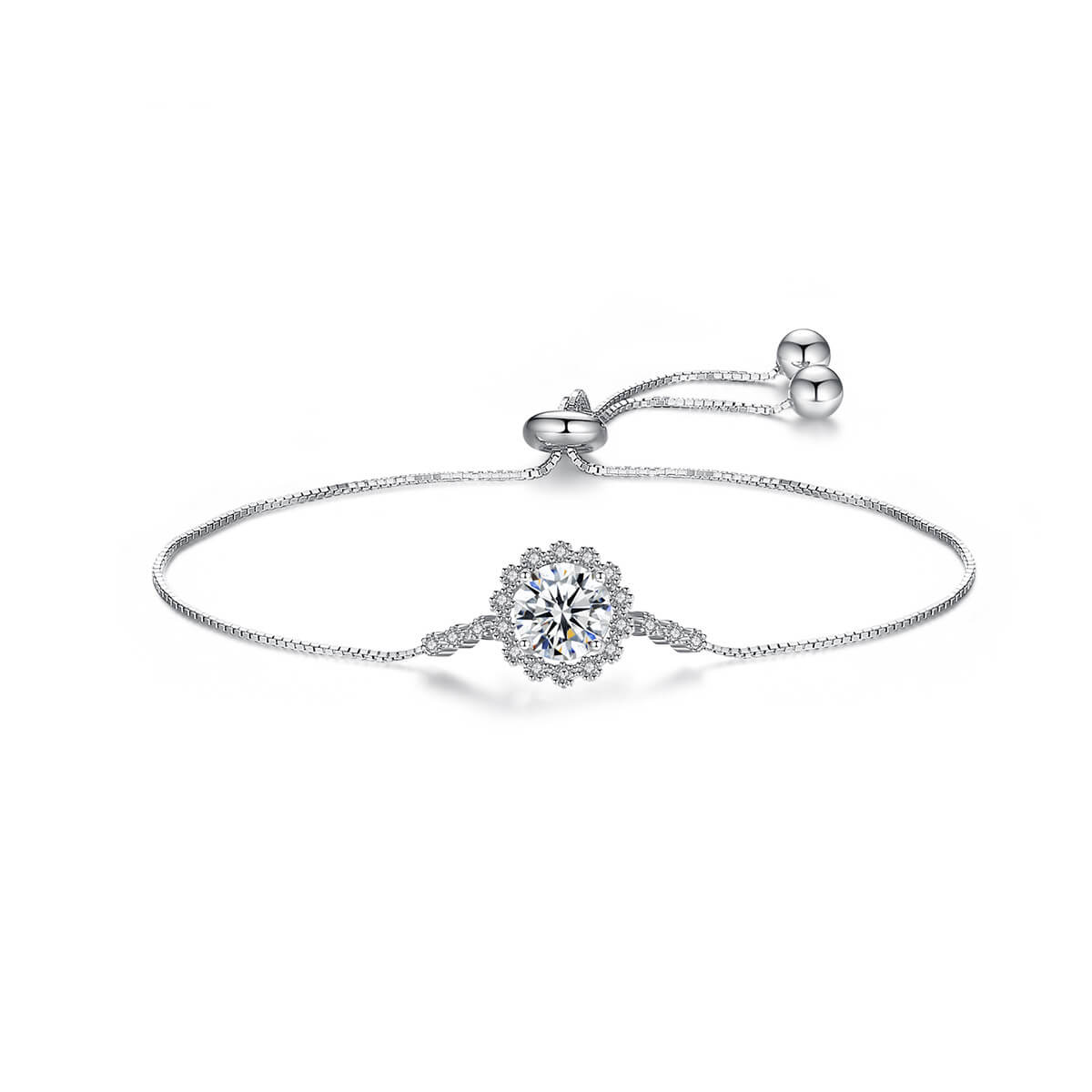 S925 Snowflake Moissanite Bracelet