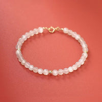 Crystal Bracelet For Women - 6mm Beads Moonstone Moonstone Bracelets For Women for Emotional Balance - Gifts For Women