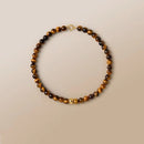 Natural Yellow Tiger Eye Stone Bracelet – Minimalist Luxury Design for Women