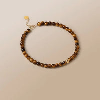 Natural Yellow Tiger Eye Stone Bracelet – Minimalist Luxury Design for Women