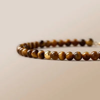 Natural Yellow Tiger Eye Stone Bracelet – Minimalist Luxury Design for Women