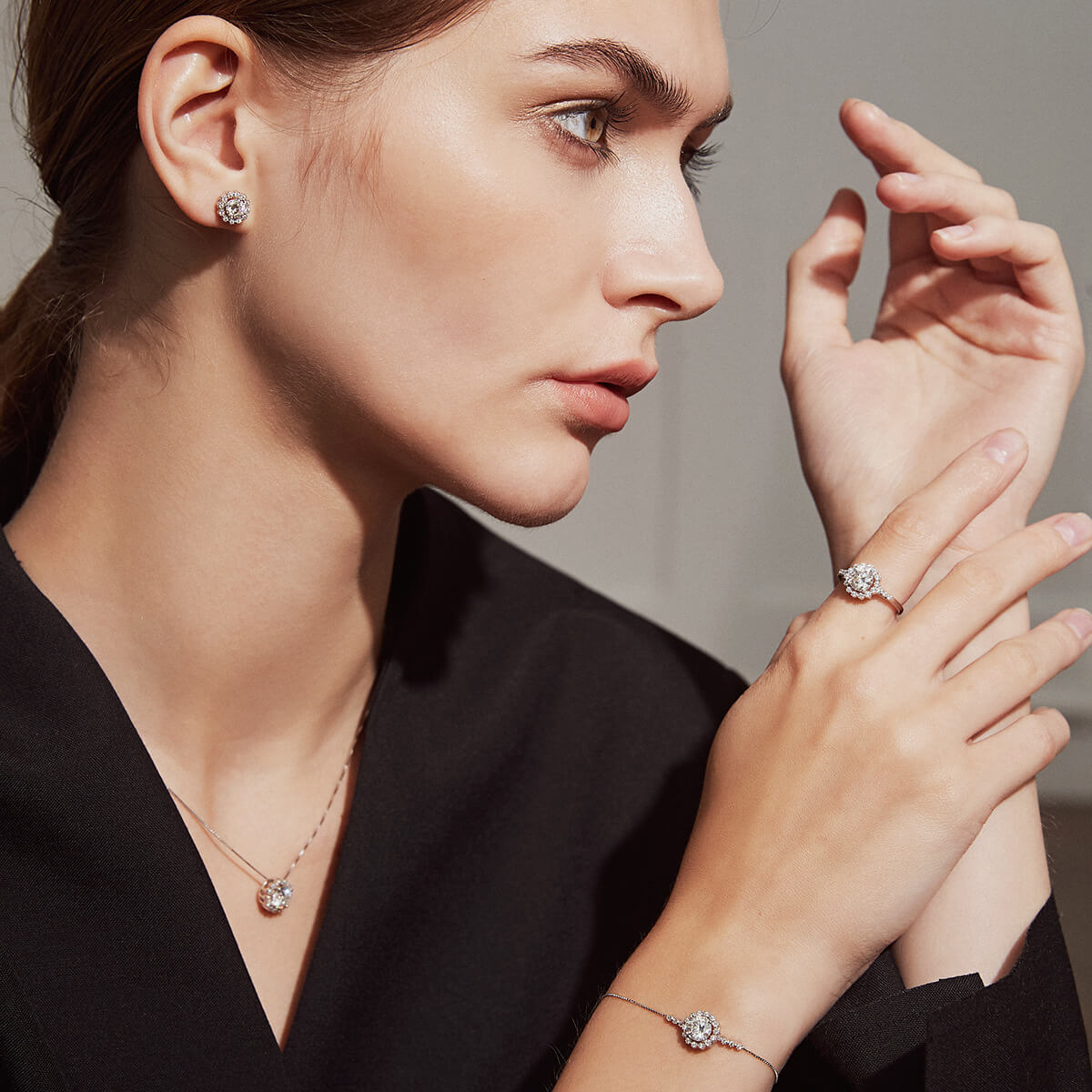 S925 Snowflake Moissanite Bracelet
