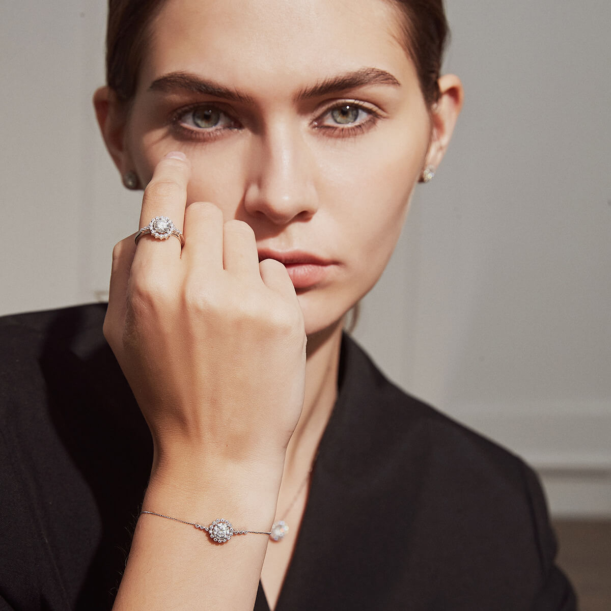 S925 Snowflake Moissanite Bracelet