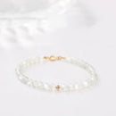 Crystal Bracelet For Women - 6mm Beads Moonstone Moonstone Bracelets For Women for Emotional Balance - Gifts For Women