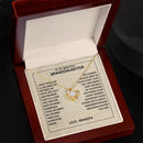 To My Beautiful Granddaughter - Always Be Brave And Be Strong - Love Knot Necklaces