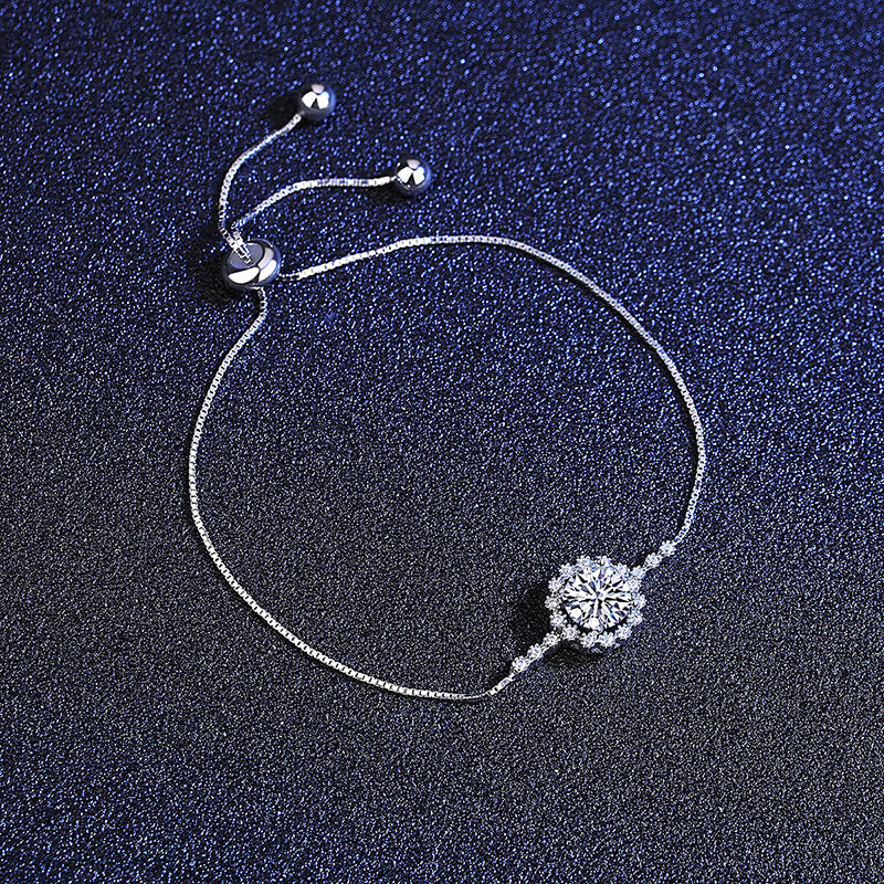 S925 Snowflake Moissanite Bracelet