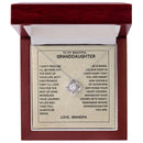 To My Beautiful Granddaughter - Always Be Brave And Be Strong - Love Knot Necklaces