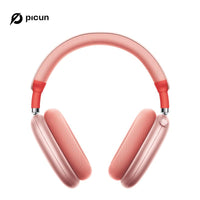 Picun F8 Pro Wireless Headphones - 52dB Noise Cancellation, 5 Smart ENC Mics, Detachable Fabric Ear Cushions, 140 Hour Standby, Seamless Dual Device Connection for All-Day Use and Boosted Productivity