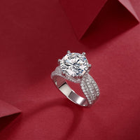 S925 Luxury Moissanite Ring