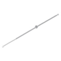 S925 Love's Bridge Moissanite Chain Bracelet