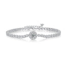 S925 Love's Bridge Moissanite Chain Bracelet
