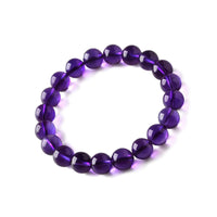 Natural Uruguayan Amethyst Beaded Bracelet – Premium Quality Purple Gemstone Jewelry for Women