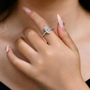 Gorgeous 3CT Marquise Shape  D Color VVS1 Synthetic Moissanite Ring  for Women Anniversary Party Gift R196