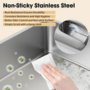 XXL Cat Litter Box Stainless Steel 20L with Lid, XL Large Metal Litter Box High Sided Design,Anti-Urine Leakage, Include Cat Mat & Litter Scoop, Never Absorbs Odors, Easy Cleaning, Non-Sticky,#Catsoft #catlovers