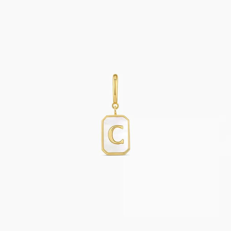 gorjana – Vintage Alphabet Parker Charm – Personalized Initial & 18K Gold-Plated – Everyday Jewelry – Elegant & Meaningful Gift Idea