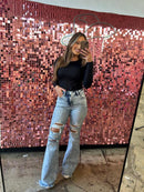Viral Lainey Tummy Control Flare Jeans