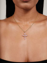 Chromatic Colorful Cross Necklace