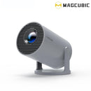 [US warehouse]GLOBAL PICK Magcubic HD Portable Projector HY300 Pro, Wireless Android 11 Dual WiFi6 290ANSI Allwinner H713 BT5.4 1080P 1280*720P Home Theater Projector, Multifunctional Projector for Home Cinema, Outdoor Hdmi Projector